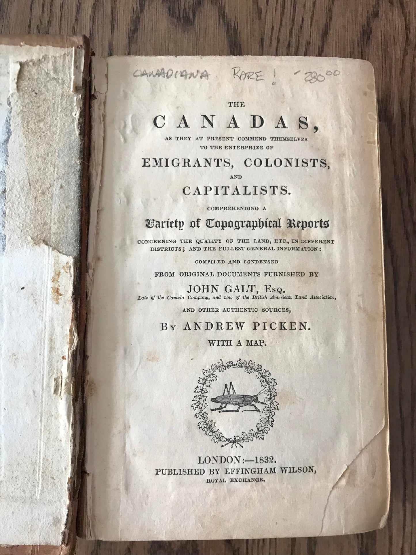 THE CANADAS ... IMMIGRANTS, COLONISTS AND CAPITALISTS .. BY ANDREW PICKEN BooksCardsNBikes