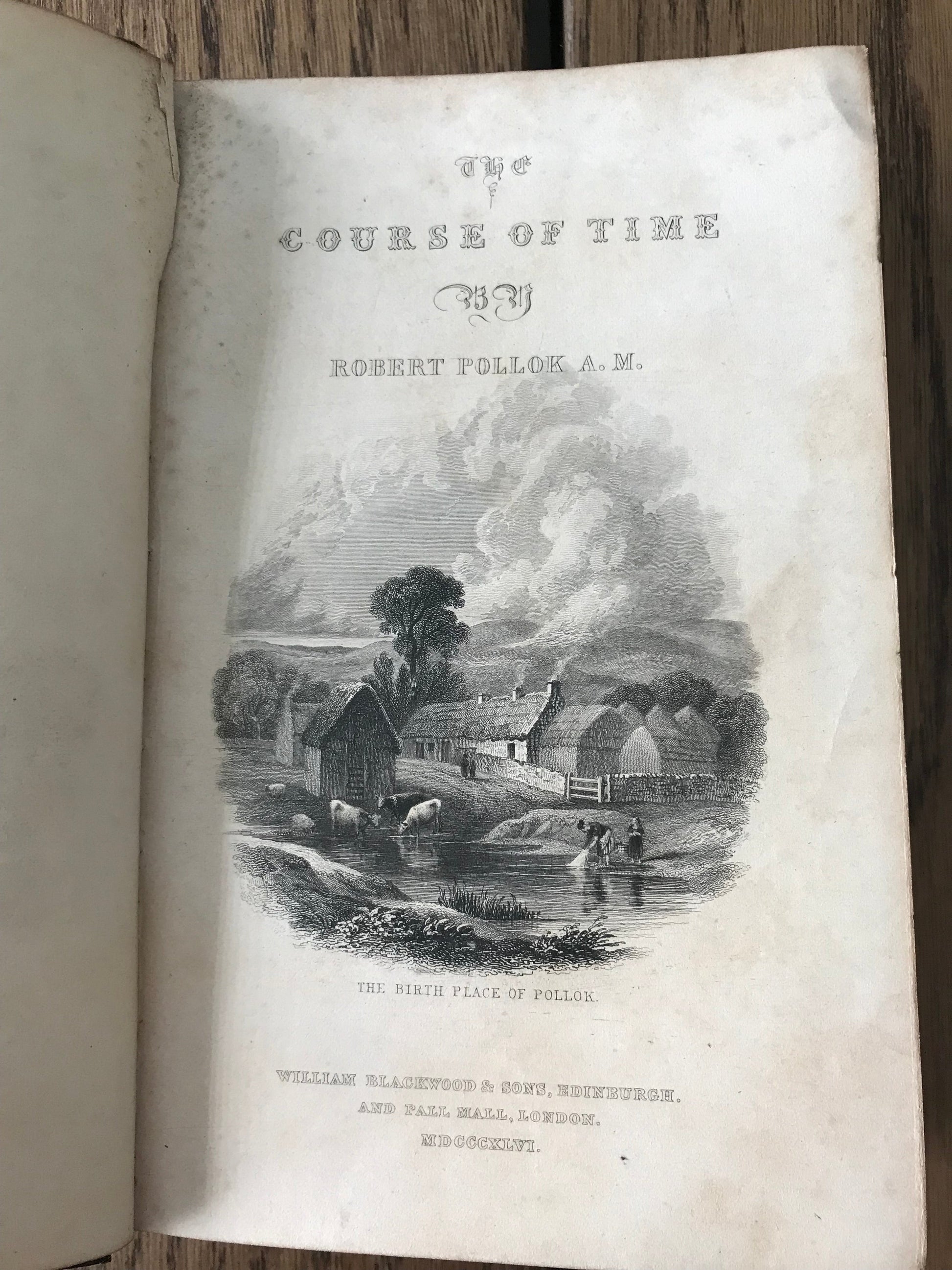 THE COURSE OF TIME - ROBERT POLLOK, A.M. BooksCardsNBikes