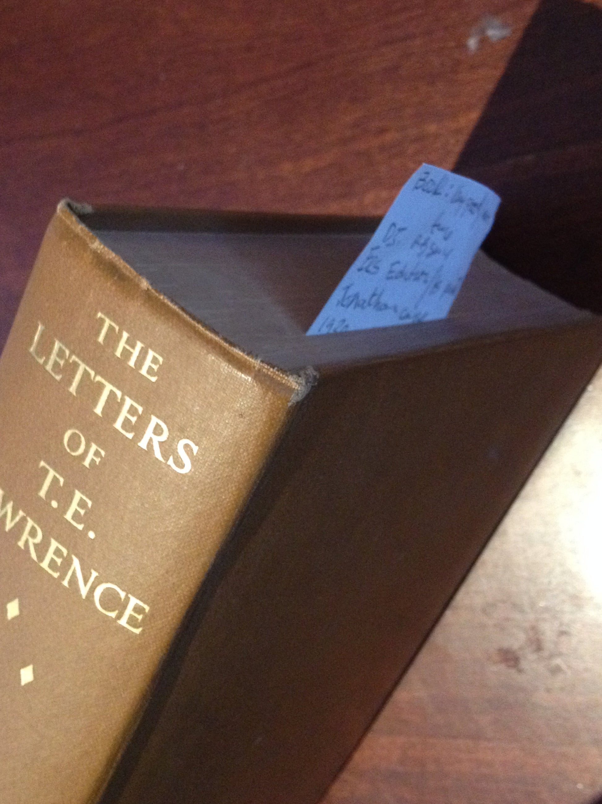THE LETTERS OF TE LAWRENCE  EDITED BY: DAVID GARNETT BooksCardsNBikes