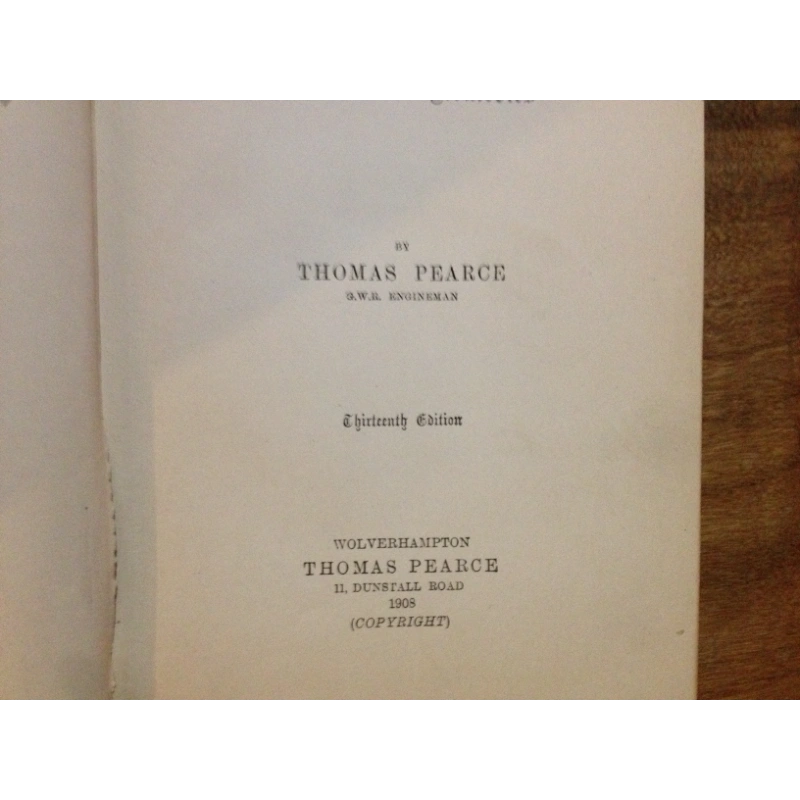 THE LOCOMOTIVE, IT'S FAILURES AND REMEDIES BY: THOMAS PIERCE BooksCardsNBikes