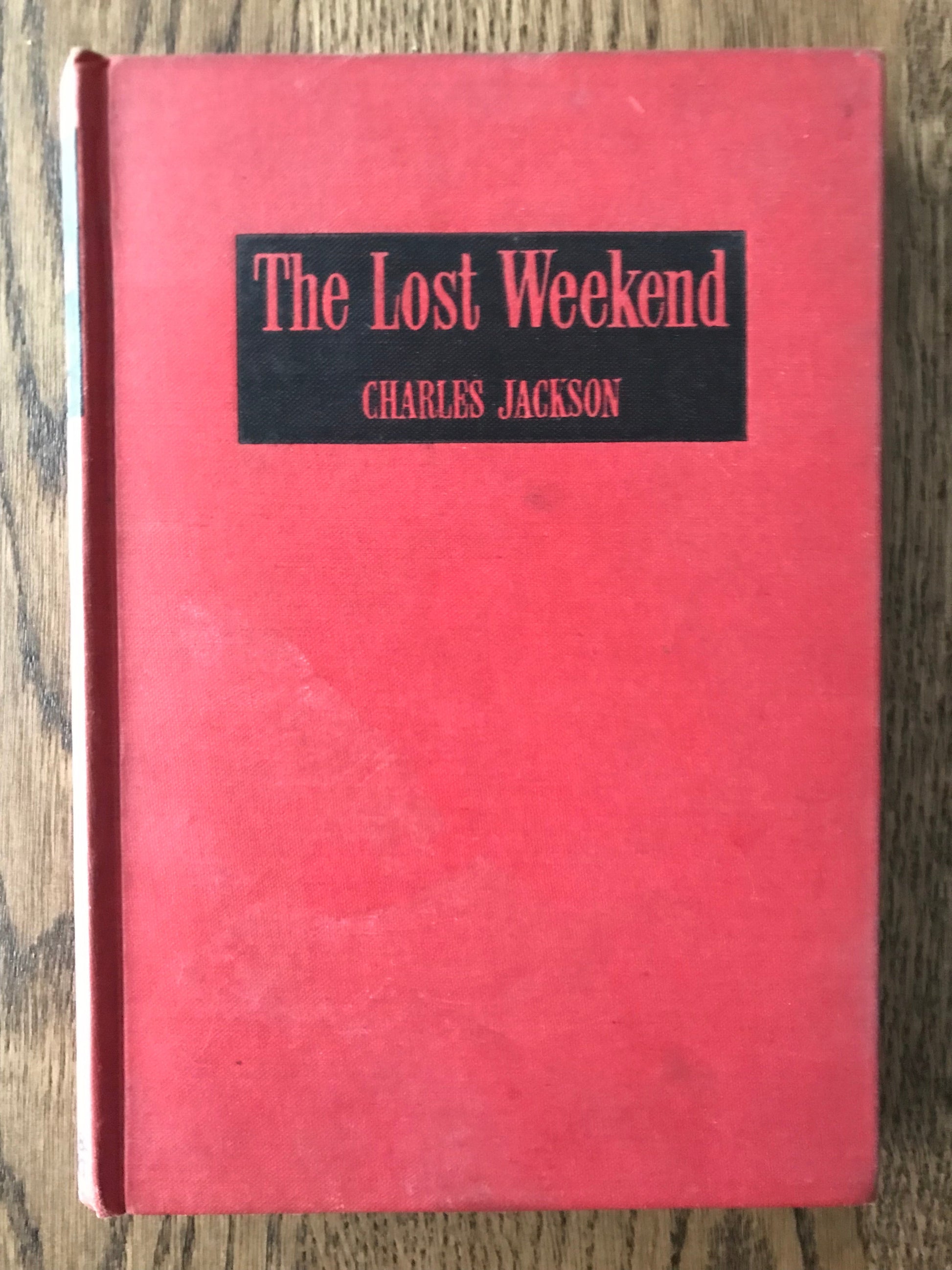 THE LOST WEEKEND -       CHARLES JACKSON BooksCardsNBikes