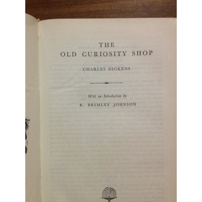 THE OLD CURIOSITY SHOE BY: CHARLES DICKENS BooksCardsNBikes