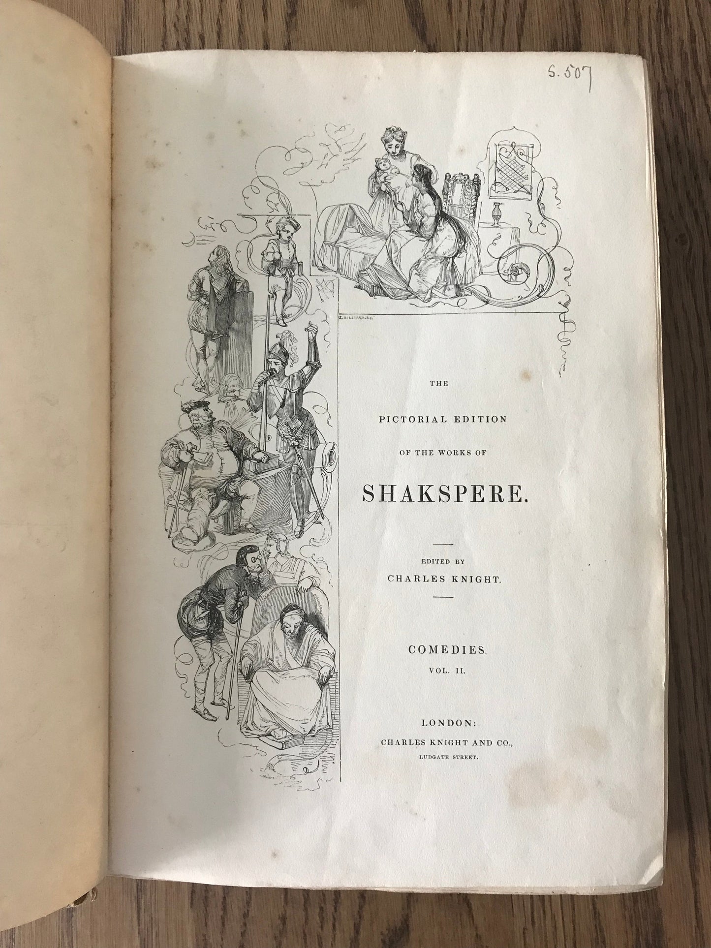 THE PICTORIAL EDITION OF THE WORKS OF SHAKSPERE - EDITED BY CHARLES KNIGHT BooksCardsNBikes