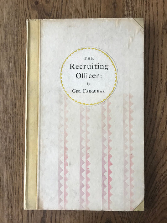 THE RECRUITING OFFICER ; A COMEDY - BY GEORGE FARQUHAR BooksCardsNBikes