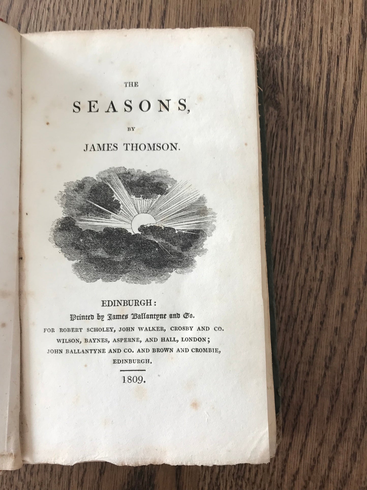 THE SEASONS AND OTHER POEMS BY JAMES THOMSON BooksCardsNBikes