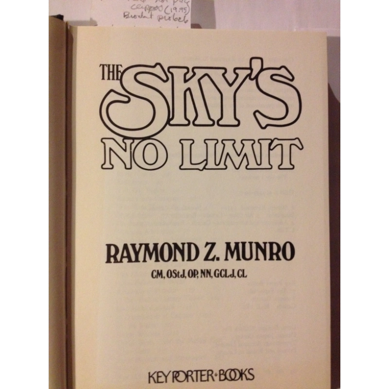 THE SKIES NO LIMIT BY: RAYMOND Z. MONROE BooksCardsNBikes