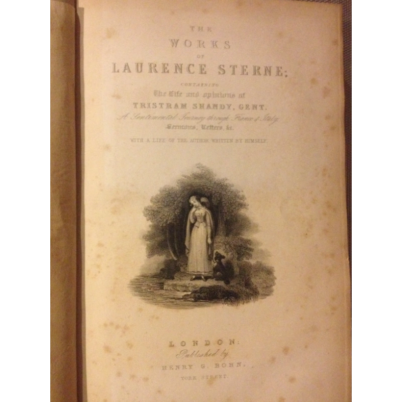 THE WORKS   BY:  LAURENCE STERNE  [2 VOLS] BooksCardsNBikes