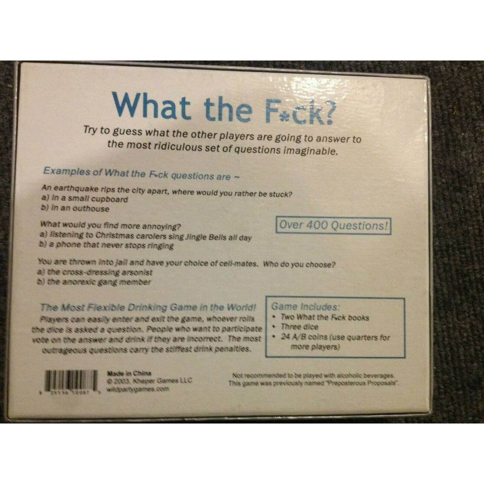 What the F%CK [Official Board Game! More!] BooksCardsNBikes