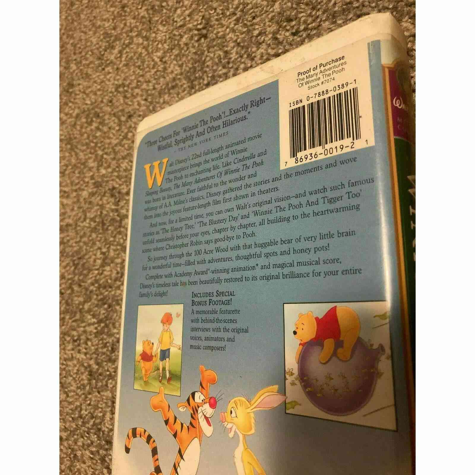 Winnie the Pooh: Two Set (VHS, 1996,1997) BooksCardsNBikes