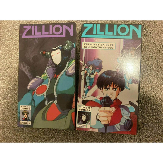 Zillion [VHS] Episode 1 and 5 [TAPES HERE!] BooksCardsNBikes